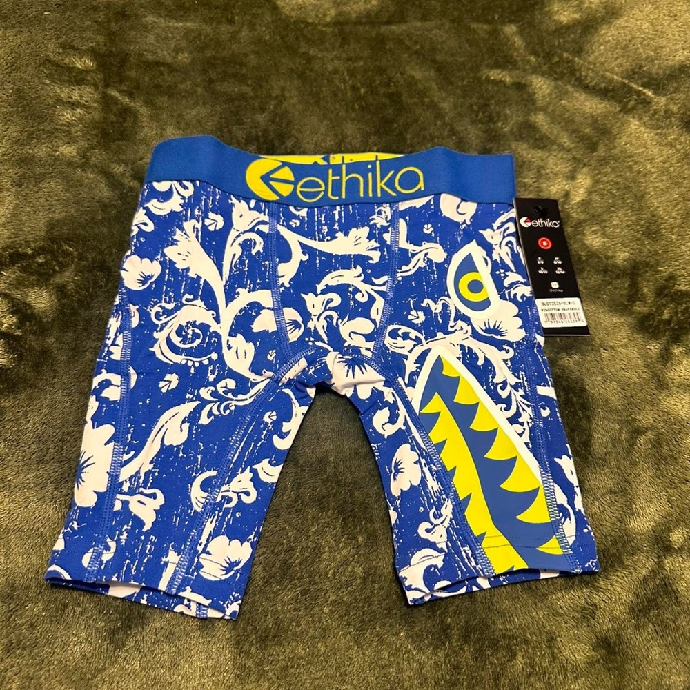 Ethika Blue and Yellow Patterned Shorts